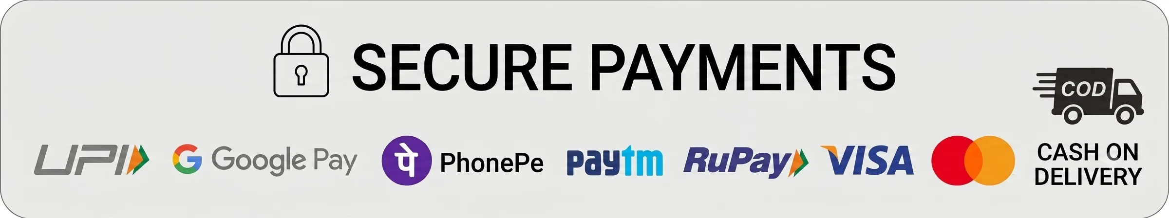 Secure Indian Payment Methods Accepted
